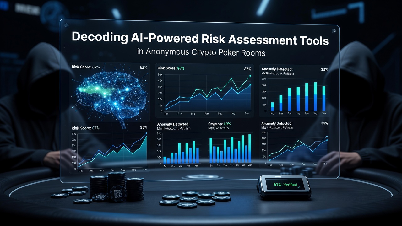 Dashboard view of transaction graphs used in crypto poker risk scoring