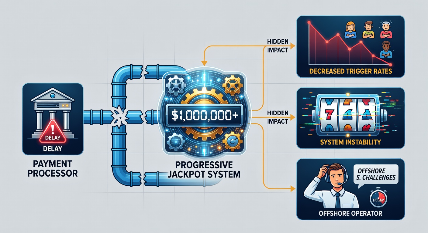 Network dashboard displaying jackpot contribution logs and processor latency metrics