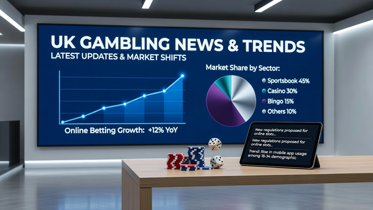 Graph showing UK gambling industry gross gambling yield trends for Q2 2025, highlighting remote and land-based sectors