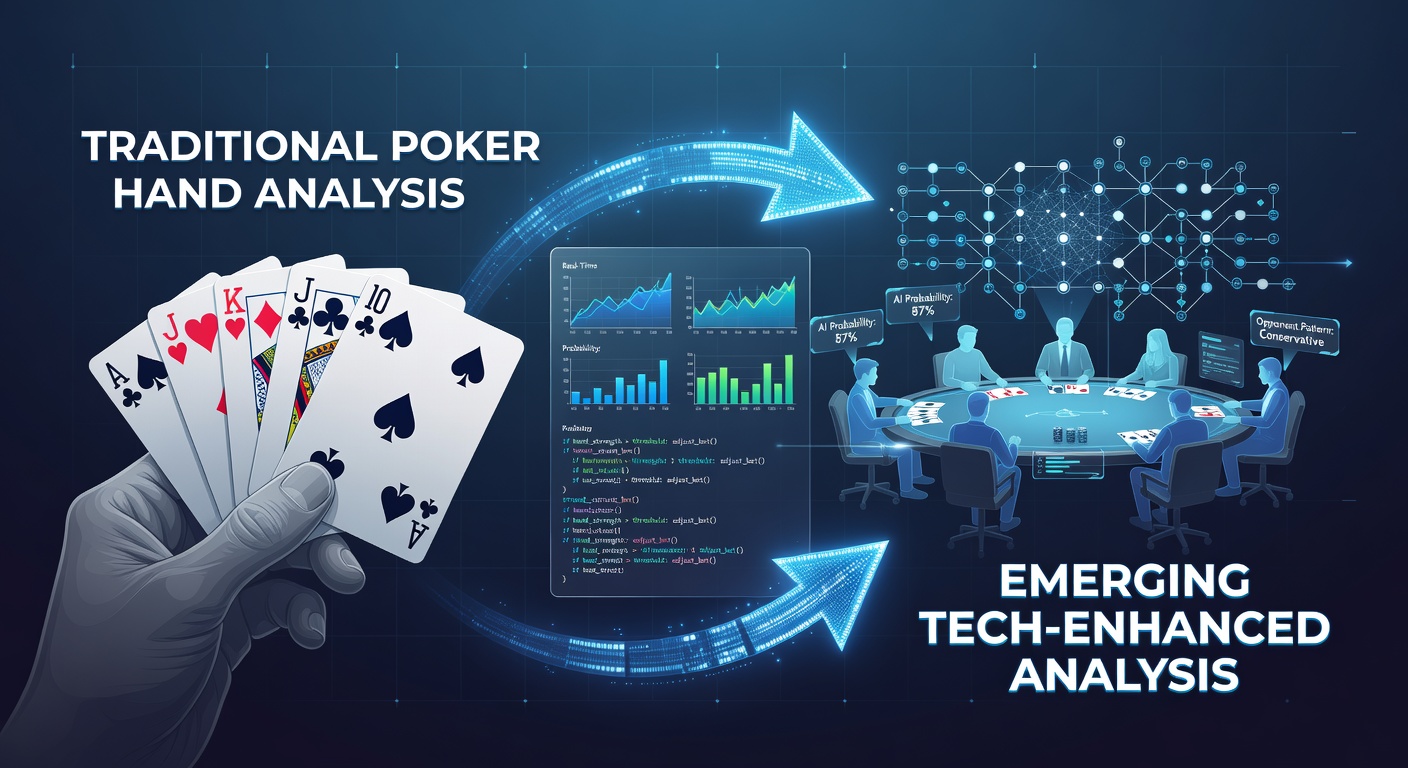 Visualization of AI-driven poker analytics dashboard displaying opponent statistics and equity calculations