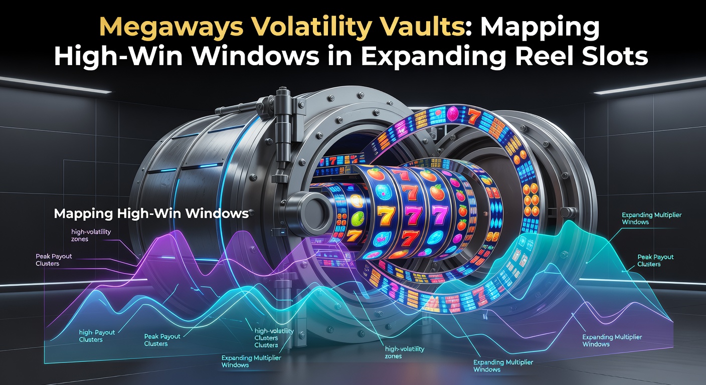 Dynamic Megaways slot interface showing expanding reels with cascading symbols and multiplier trails building toward a major payout