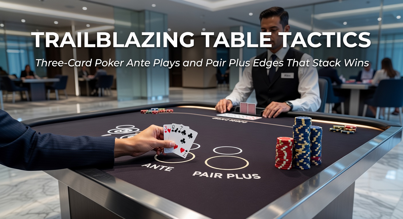 Detailed strategy chart illustrating optimal ante play decisions for various three-card poker hand ranges, including Queen-high thresholds and suited connectors