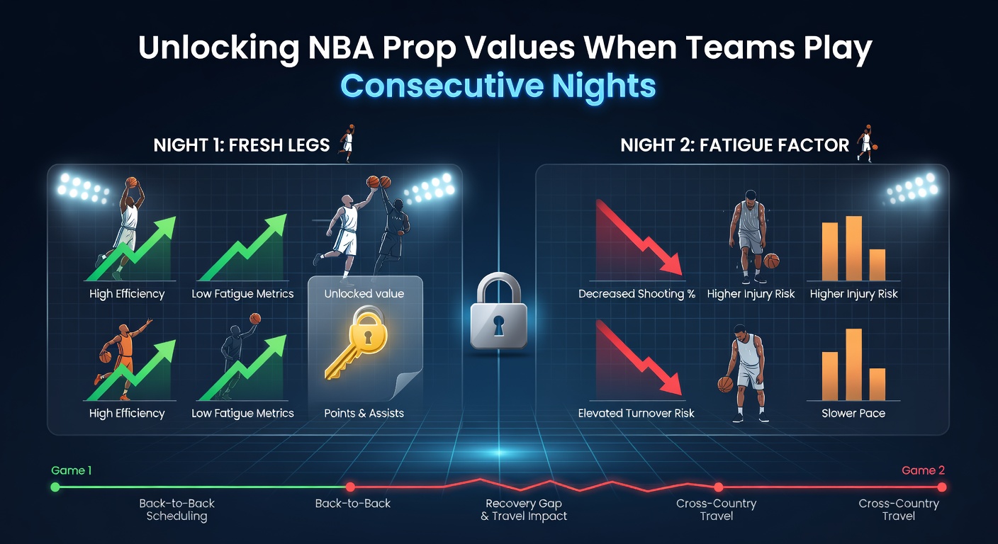 Close-up of NBA scoreboard during back-to-back matchup, highlighting prop bet lines for player points and rebounds